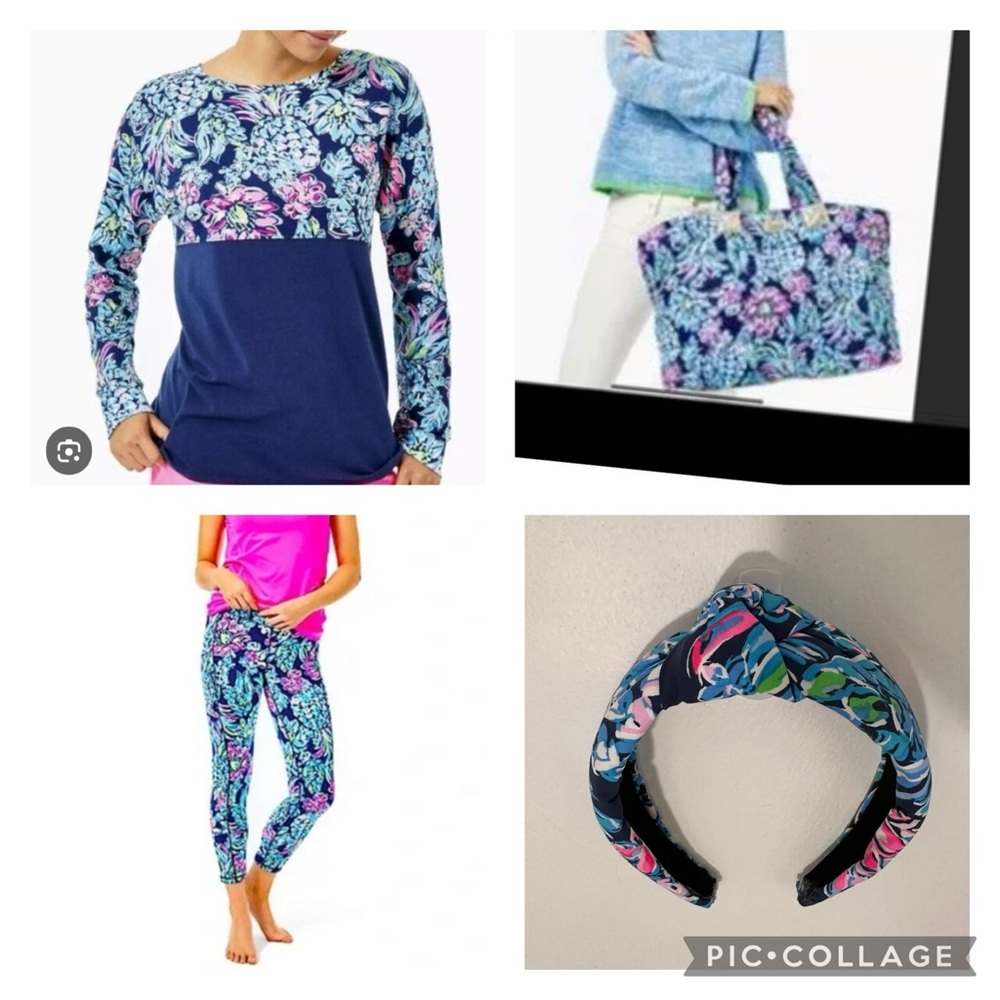 Lilly Pulitzer High Tide Navy Pineapple Paradise Bundle